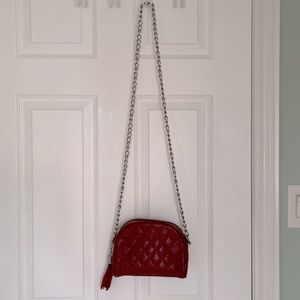 Danier red crossbody bag